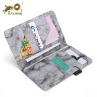 Hot sale  Marble leather restaurant guest check server book leather bill folder