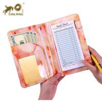 Hot sale  Marble leather restaurant guest check server book leather bill folder