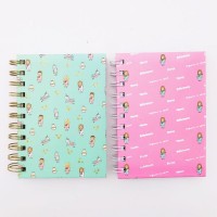 A6 custom printing paperboard cover spiral notebook for kids